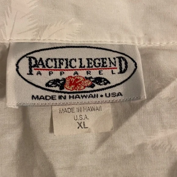 Pacific Legend Hawaiian Shirt Womens Short Sleeve Floral Made In Hawaii - Picture 6 of 7